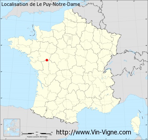 Carte de Le Puy-Notre-Dame